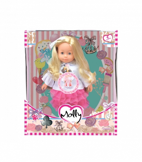Muñeca Bambolina Molly con 3 canciones, 40 cm