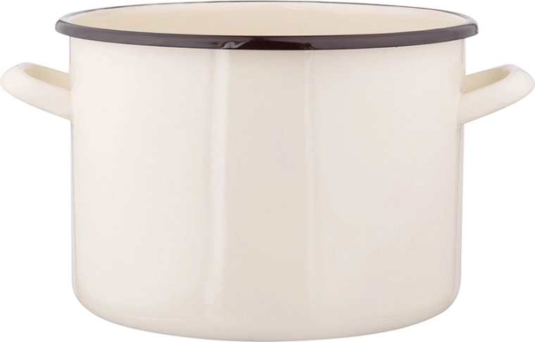 Olla esmaltada Silesia 3,3 l, 18 cm, crema