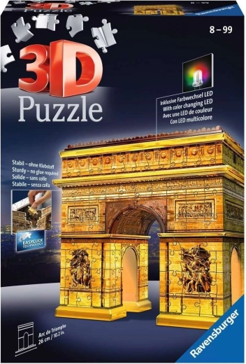 Puzzle 3D iluminado Edición nocturna Arco del Triunfo