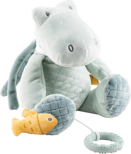 Nattou cocodrilo de peluche musical con mordedor Romeo 30 cm