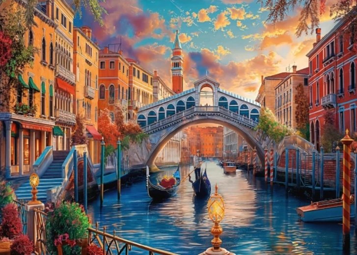 Puzzle de Venecia pintada 1000 piezas