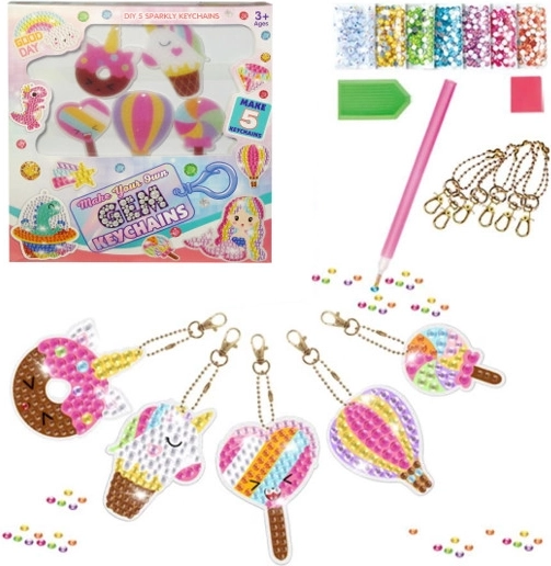 Set creativo DIY para hacer llaveros