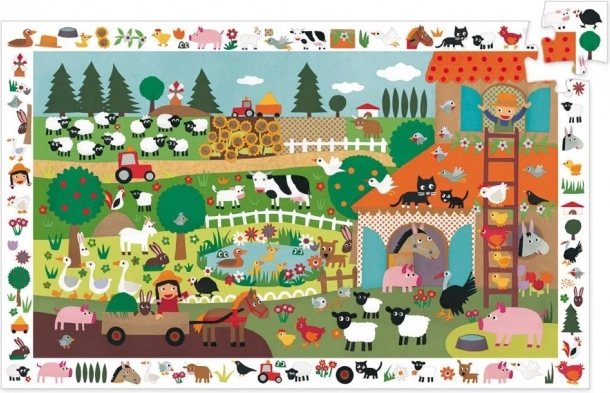 Puzzle de observación Granja 35 piezas