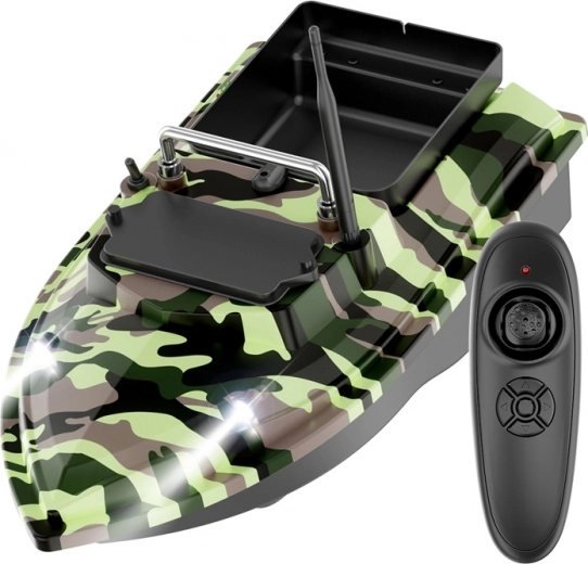 Barco cebador Flytec V050 12000 mAh en camuflaje moro