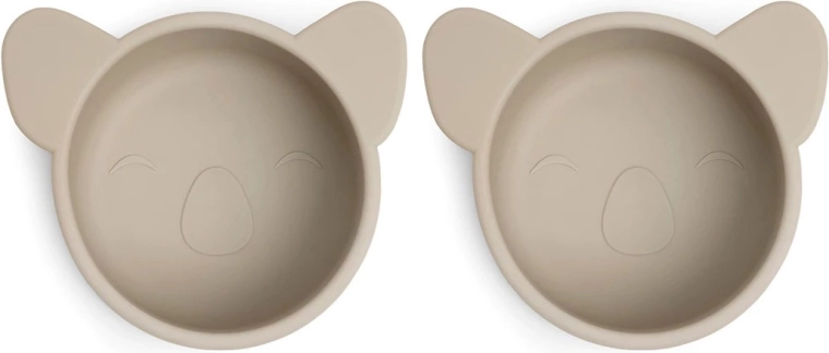NUUROO cuenco de silicona koala rosa, 2 uds