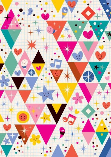 Puzzle Yazz triángulos divertidos 1000 piezas