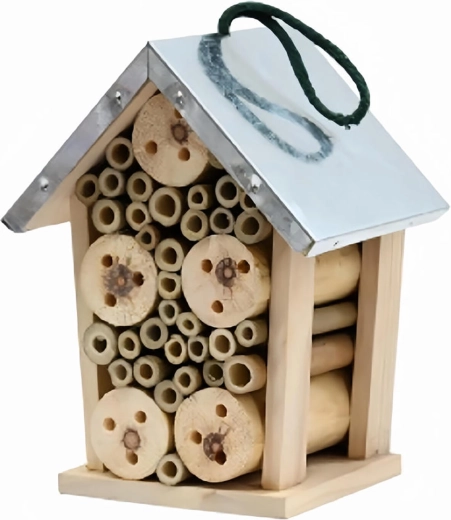 Hotel de insectos de madera 20 × 15,5 × 12 cm