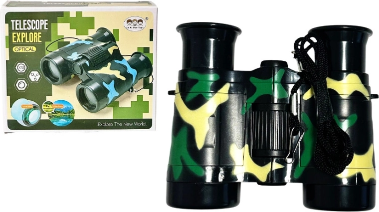 Telescopio de juguete para niños con diseño de camuflaje