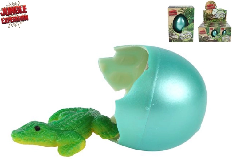 Jungle Expedition cocodrilo que eclosiona y crece – huevo para agua