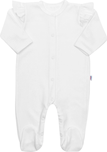 Mono infantil de algodón New Baby Practical – blanco, niña