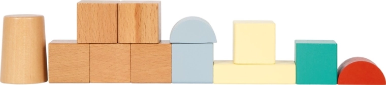 Construcción creativa con diferentes formas