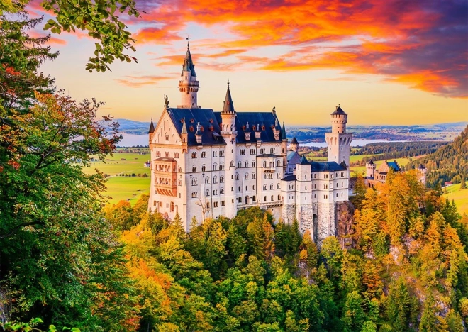 Puzle Castillo de Neuschwanstein Otoño Alemania 1000 Piezas