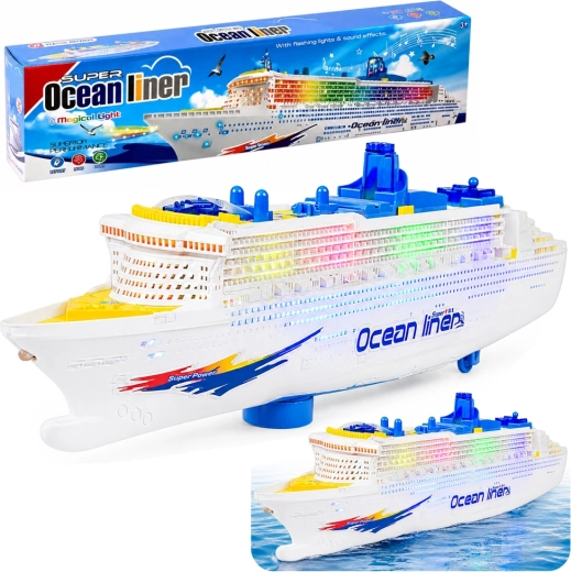 Barco de crucero infantil con luces y sonidos