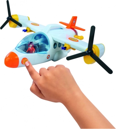Avión de rescate interactivo con luz y sonido