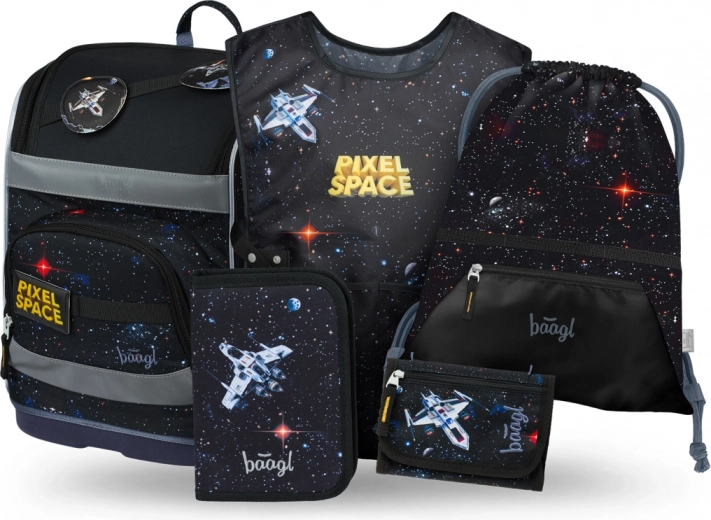 Set escolar Zippy Plus Pixel Space de Baagl