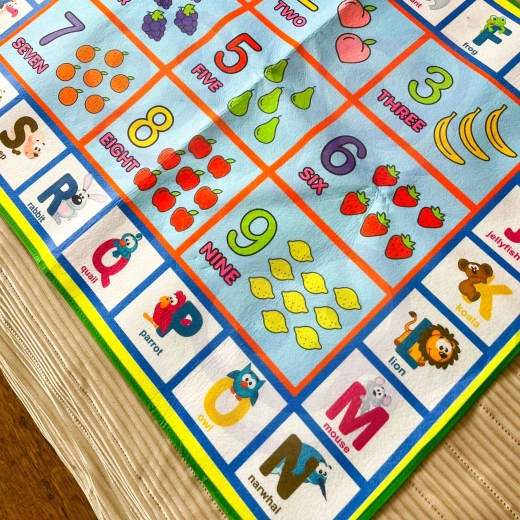 Alfombrilla de doble cara para aprender jugando