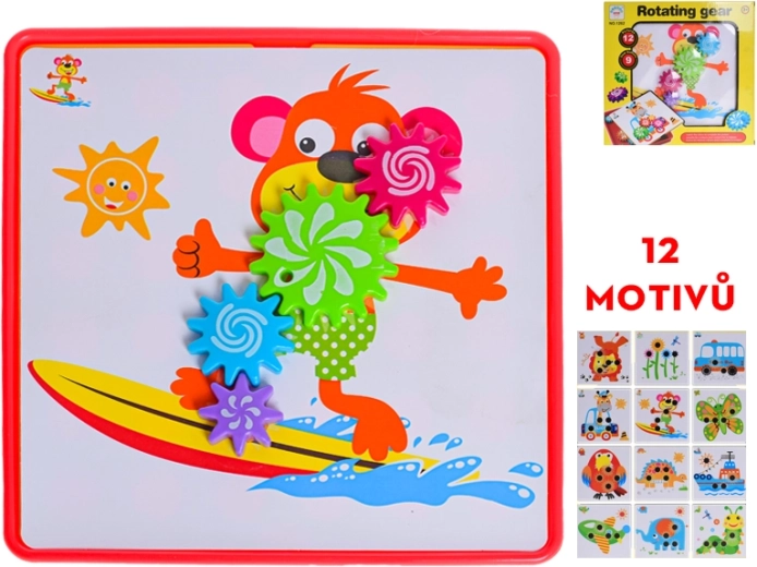 Mosaico con ruedas móviles – set creativo para niños a partir de 3 años