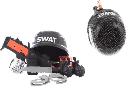 Set de policía con casco para niños