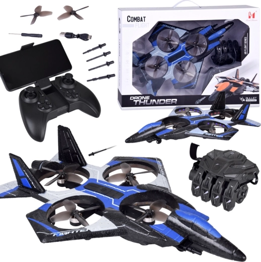 Dron Combat Flight con disparo, guante de control y mando RC
