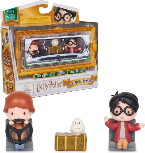 Harry Potter mini figuras Harry y Ron con accesorios – pack doble Micro Magical Moments
