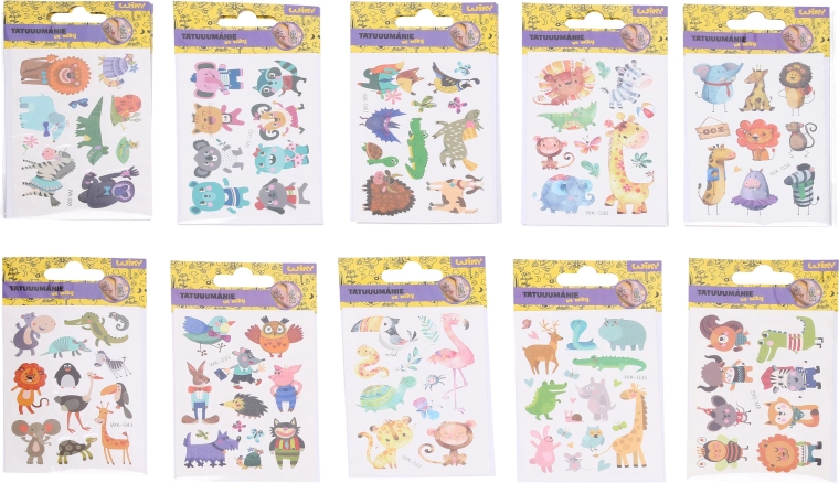 Tatuajes temporales Animales 7,5 × 11 cm