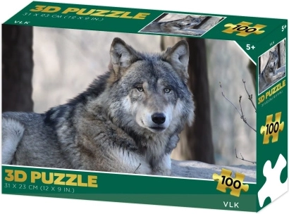 Puzle 3D lobo 100 piezas