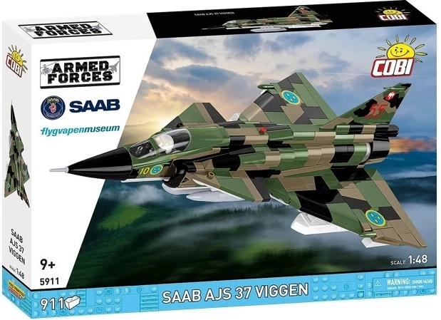Kit de construcción del avión Saab AJS 37 Viggen – 911 piezas