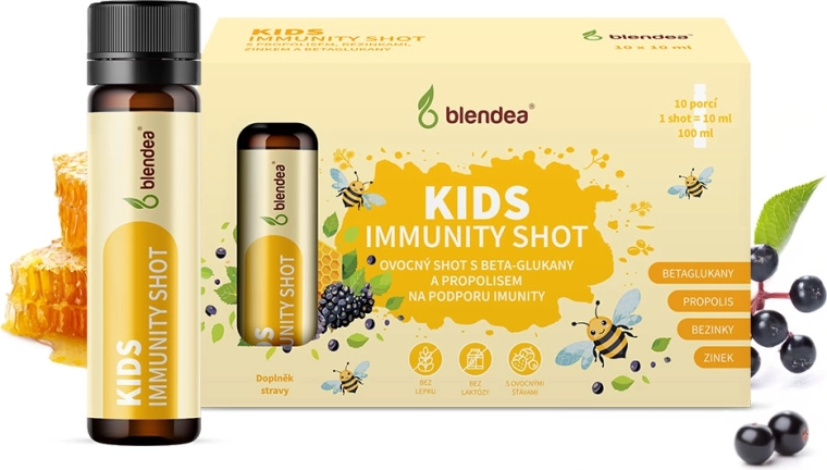 Blendea immunity shot para niños con propóleo y beta-glucanos 10 × 10 ml