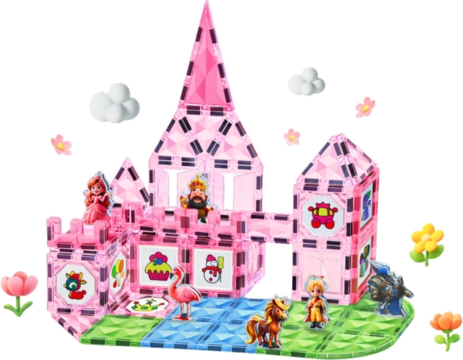 Castillo mágico de princesa de 80 piezas