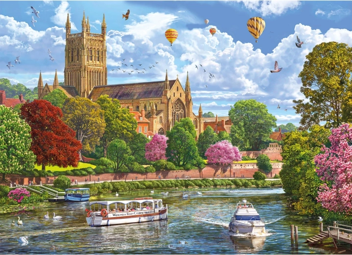 Puzzle Gibsons Vista de Worcester 1000 piezas