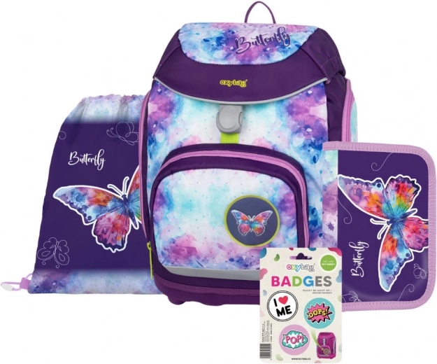 Set de material escolar OXY Sherpy Mariposa para niños