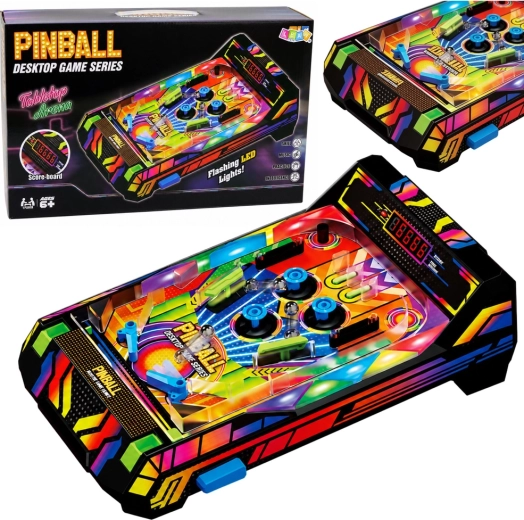 Pinball (flipper) electrónico de sobremesa con contador de puntos LED y sonidos