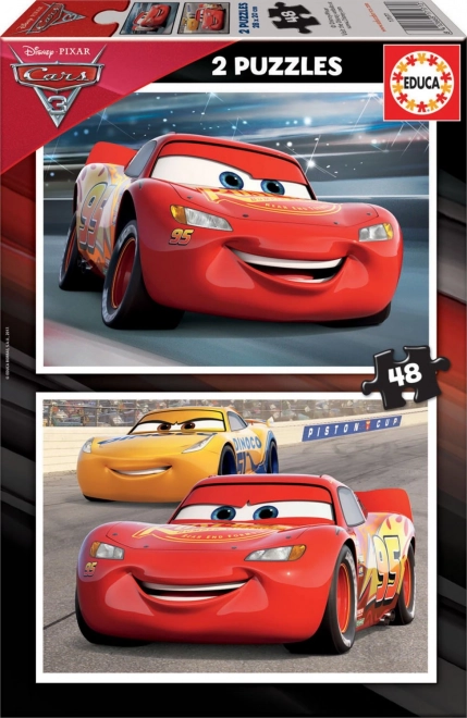 Educa puzzle Cars 3: Pista de carreras 2x48 piezas