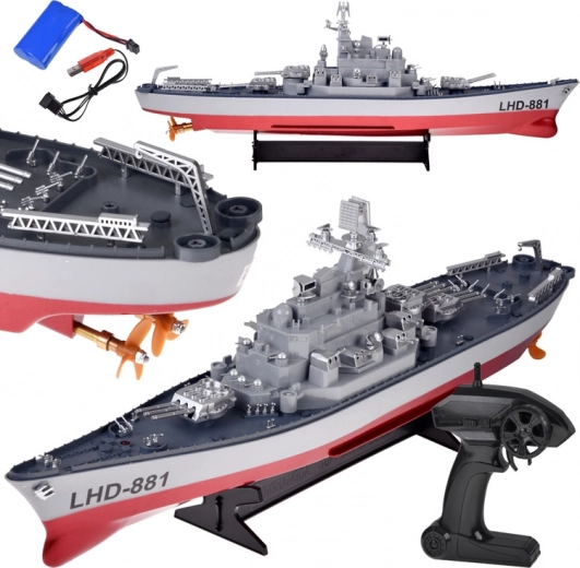 Barco de guerra RC LHD-881 a escala 1:390