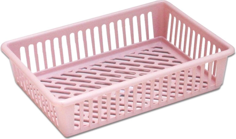 Cesta HANDY pequeña 26 × 18,5 × 7 cm – de plástico, mix de colores
