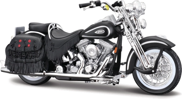 Maisto Harley-Davidson 1999 FLSTS Heritage Softail Springer negro 1:18