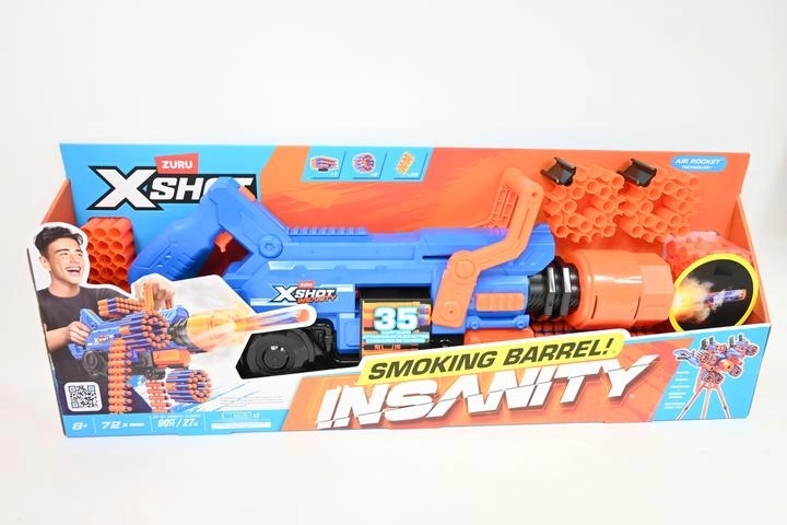 Bláster de espuma ZURU X-SHOT Insanity Smoking Barrel