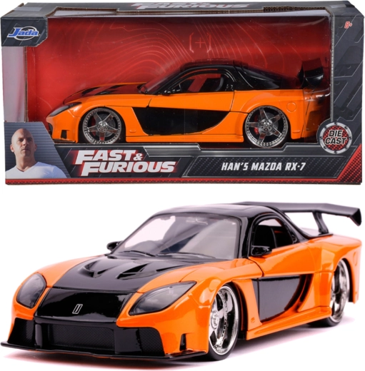 Modelo de coche Mazda RX-7 FAST & FURIOUS 19 cm