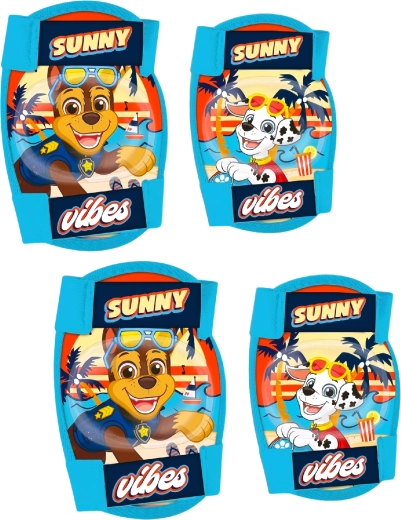 Juego de protectores infantiles de rodillas y codos Patrulla Canina (Chase y Marshall)