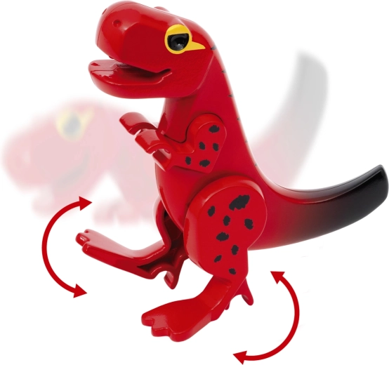 8 figuras de dinosaurios con partes móviles