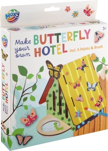 MOXY hotel de madera para mariposas – kit de construcción creativo