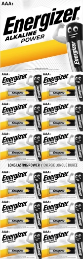 Pilas micro AAA alcalinas Energizer Power, 12 uds