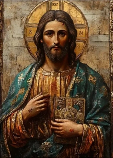Norimpex Pintura por números, icono de Jesús en la Iglesia ortodoxa, 40 × 50 cm