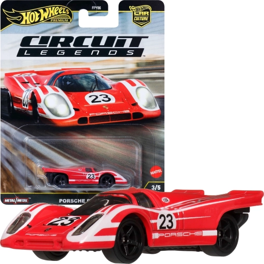 Hot Wheels Premium Circuit Legends Porsche 917KH – modelo metálico 1:64, 7 cm