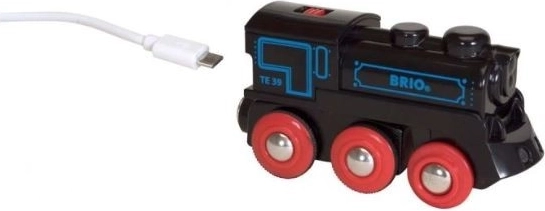 Aspecto icónico de la locomotora clásica Brio