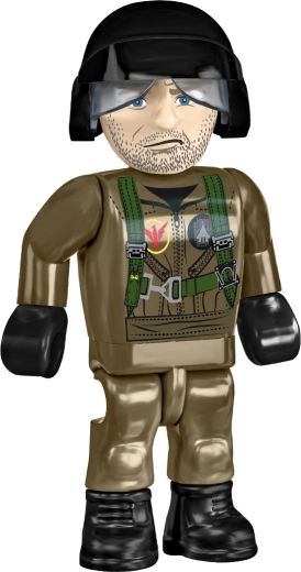 Figura de piloto como complemento realista