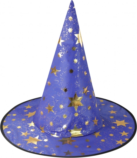 Sombrero de bruja para niños en color azul