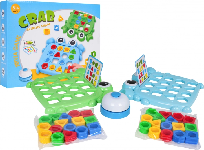 Juego de destreza Cangrejos – formas de colores y campanilla