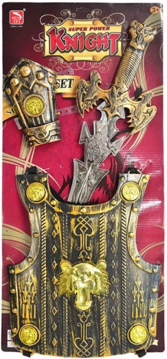 Set infantil de caballero con espada y escudo 57 cm