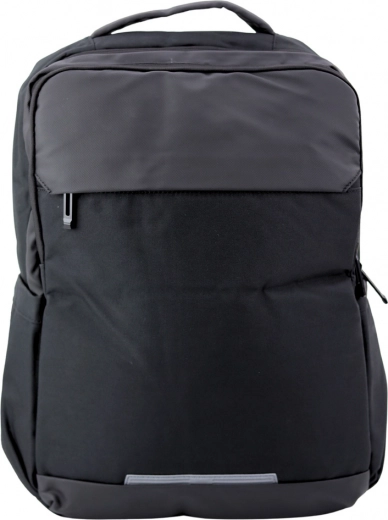 Mochila urbana con USB y bolsillo para portátil negra 16L
